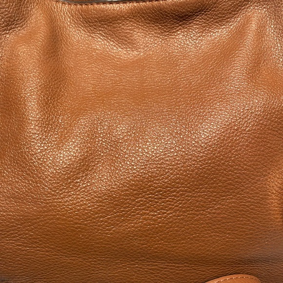 Michael Kors Brown Pebbled Leather Shoulder/Crossbody Bag EUC w/dust bag - Picture 2 of 14